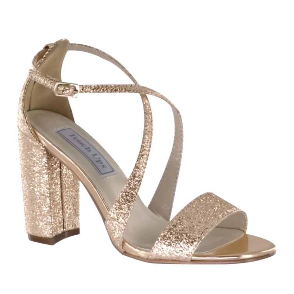 Benjamin Walk Micah rose gold Glitter sandals